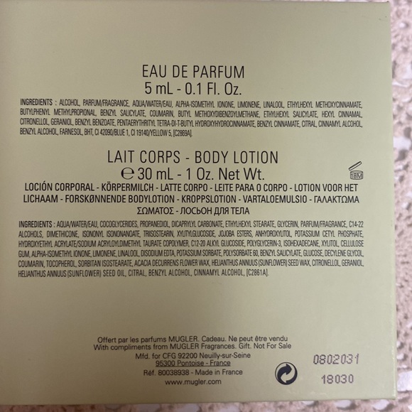 Aura MUGLAR MINIATURE AND LOTION - Picture 6 of 7